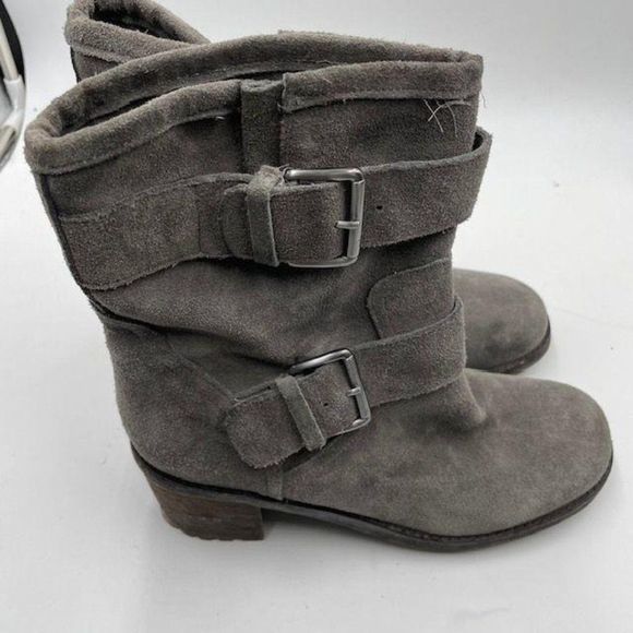 Sam Edelman Gray Suede‎ Leather Boots - Picture 3 of 5